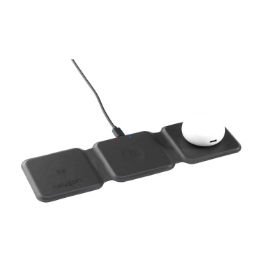 Logotrade promotional item image of: TriCharge RCS  Recycled PU Wireless Charger