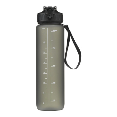 Logo trade promotional merchandise image of: AquaSport GRS Recycled Water Bottle 1,000 ml