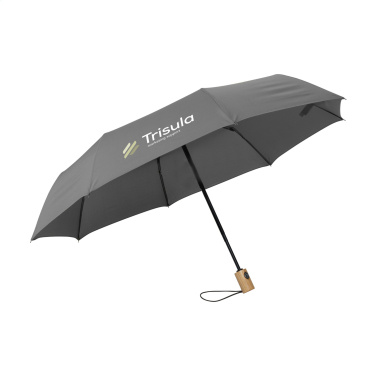 Logo trade corporate gifts picture of: Michigan foldable RCS RPET umbrella 21 inch