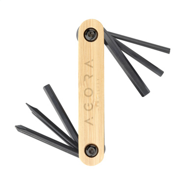 Logo trade business gift photo of: Bamboo Black Tool multi tool