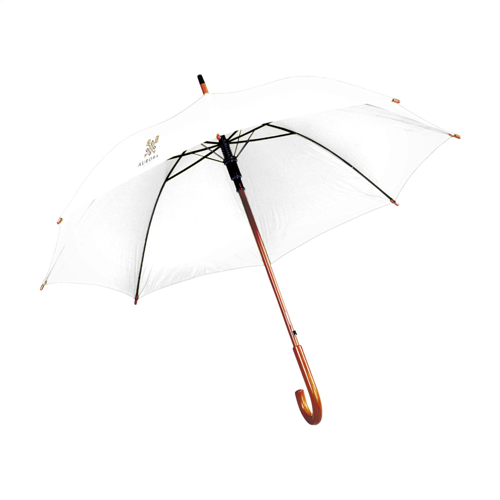 Logo trade promotional giveaways image of: FirstClass RCS RPET umbrella 23 inch