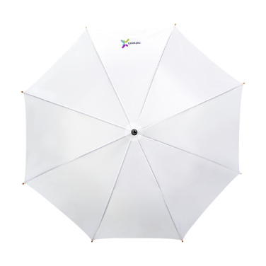 Logo trade corporate gifts image of: FirstClass RCS RPET umbrella 23 inch