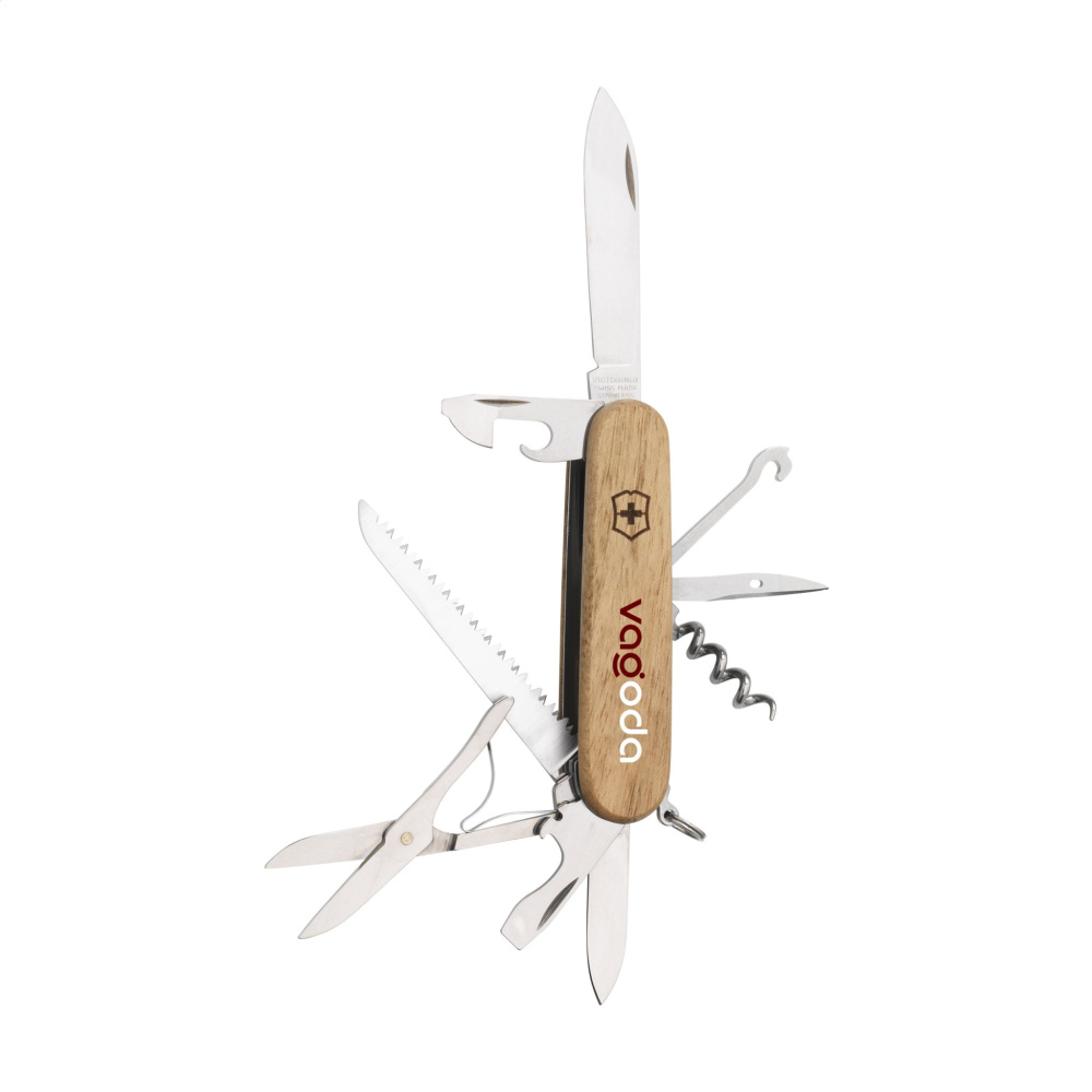 Logo trade promotional gifts image of: Victorinox Huntsman Wood pocket knife