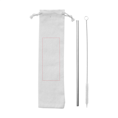 Logotrade corporate gift picture of: Reusable 1 piece ECO Straw Set stainless-steel straw