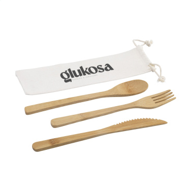 Logo trade corporate gifts image of: Bambu Cutlery Set