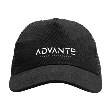 Logo trade advertising products image of: Trucker Recycled Cotton cap