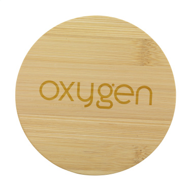 Logo trade promotional merchandise image of: Bamboo Coaster Set