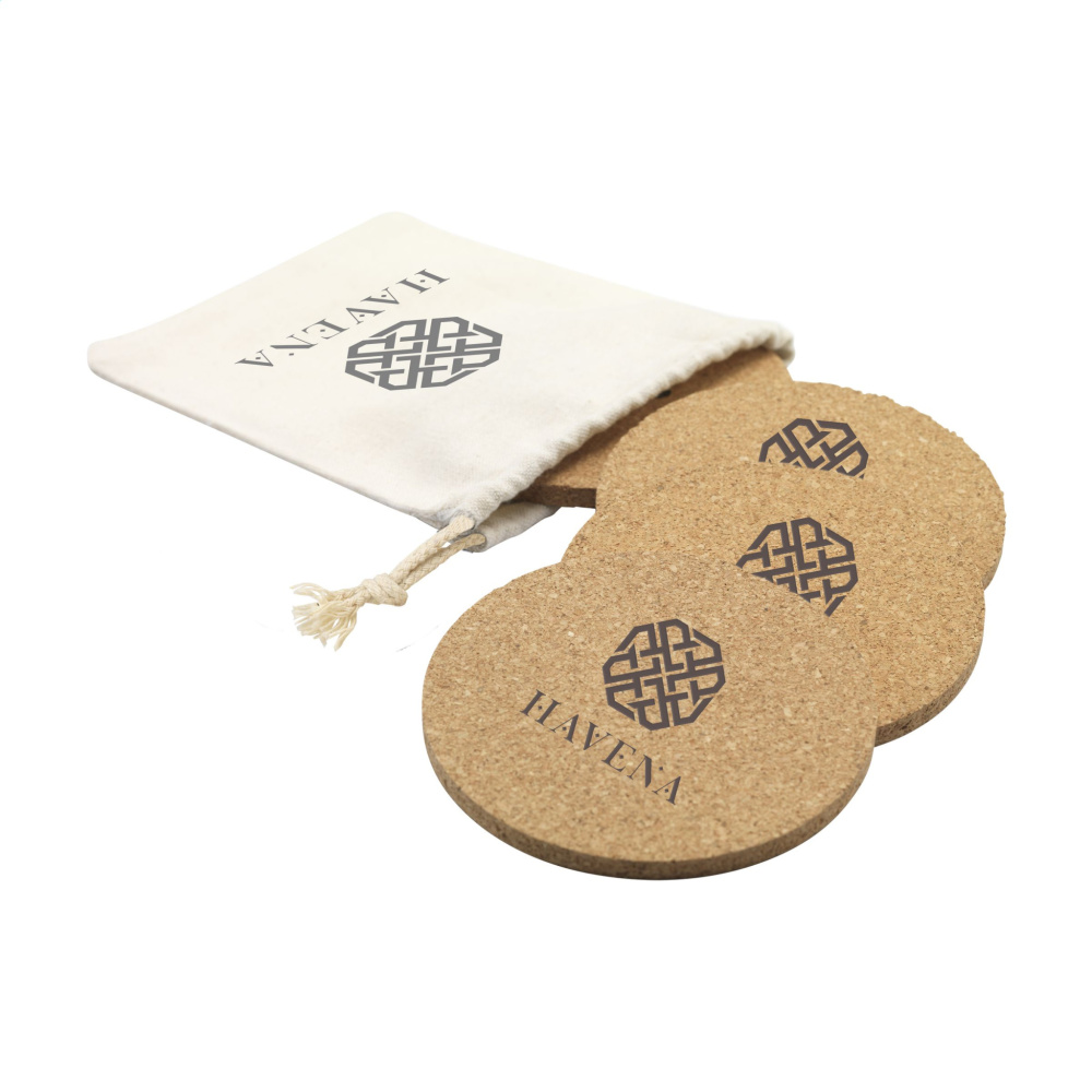 Logotrade business gifts photo of: Cork Coaster Set