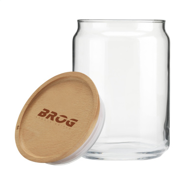 Logo trade promotional merchandise image of: Wood Jar Storage