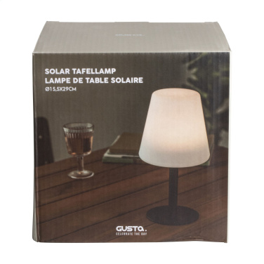 Logo trade promotional products picture of: Gusta Solar Table Lamp