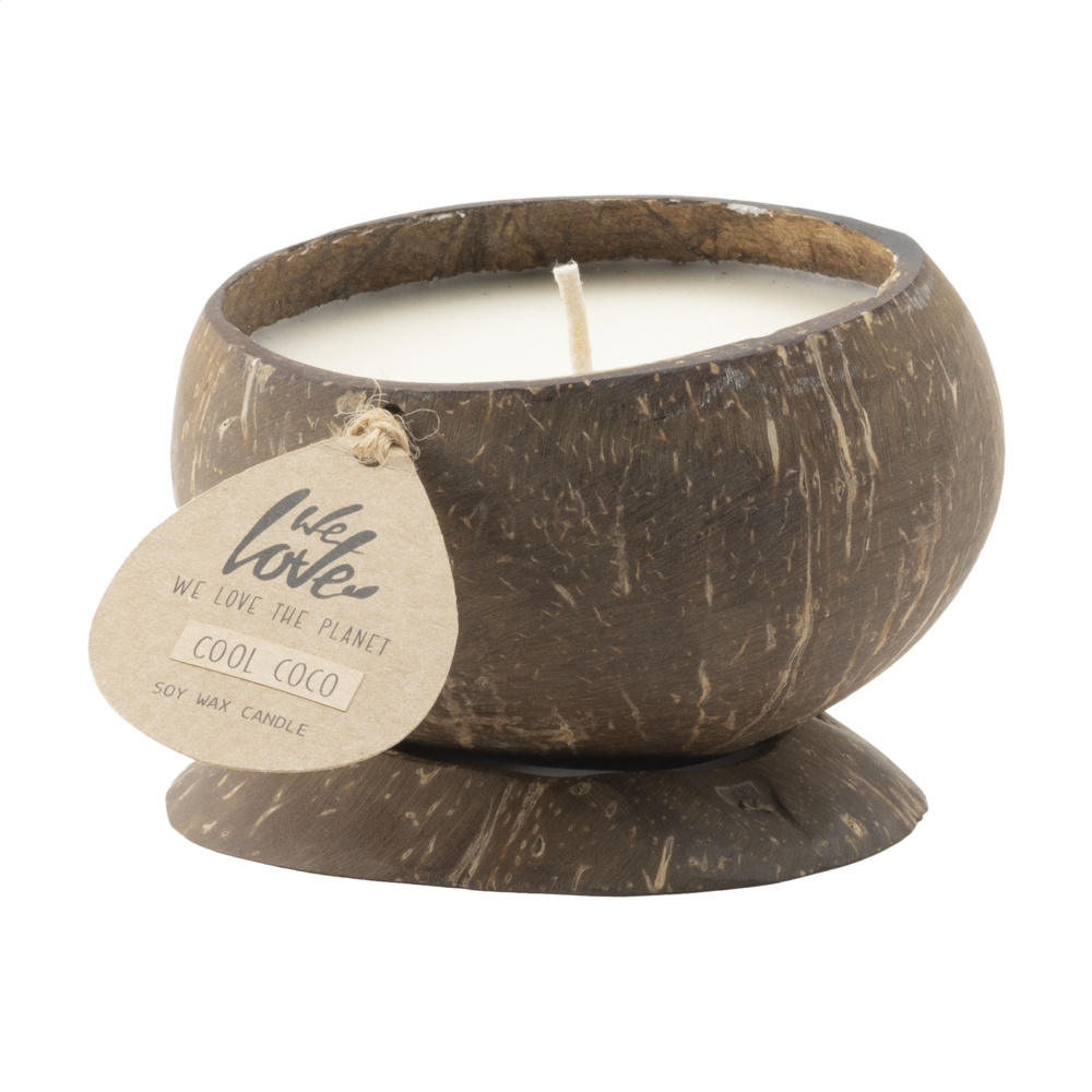 Logo trade promotional merchandise picture of: We Love The Planet Coconut Candle