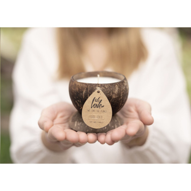 Logo trade corporate gifts picture of: We Love The Planet Coconut Candle