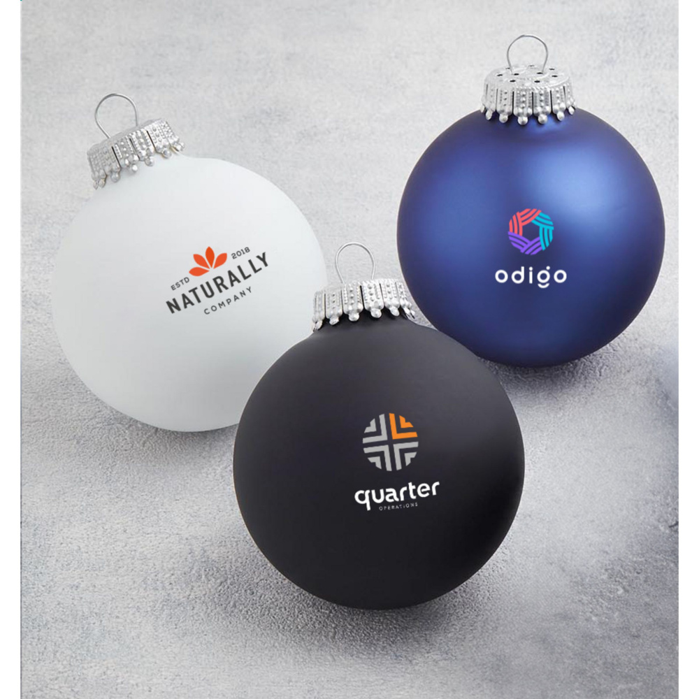 Logo trade promotional giveaway photo of: Christmas Bauble Ø 6 cm - Made in Europe