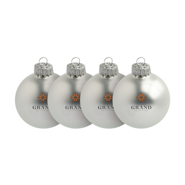 Logotrade promotional giveaway picture of: Christmas Bauble Ø 6 cm - set of 4 - Made in Europe