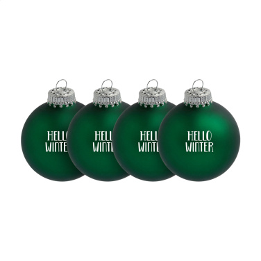 Logotrade promotional item picture of: Christmas Bauble Ø 6 cm - set of 4 - Made in Europe