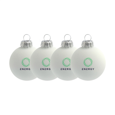 Logo trade corporate gifts image of: Christmas Bauble Ø 6 cm - set of 4 - Made in Europe