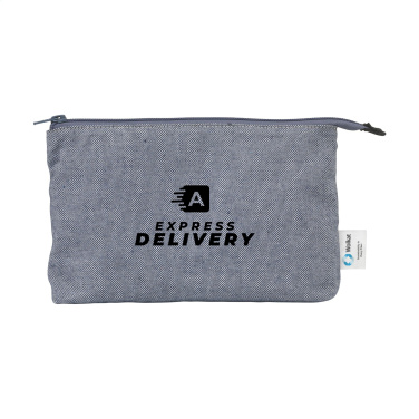 Logo trade promotional products image of: Wolkat Safi Recycled Textile Cosmetic Bag