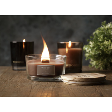 Logotrade business gift image of: Wooosh Flame Scented Candle Dark Amber