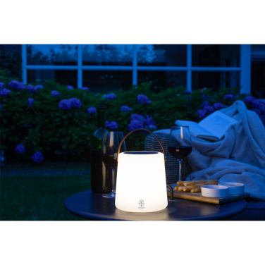 Logo trade promotional merchandise picture of: Wooosh Ziva Solar Lamp