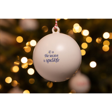 Logo trade business gift photo of: Christmas Bauble Ø 7 cm Recycled PP - Made in Europe