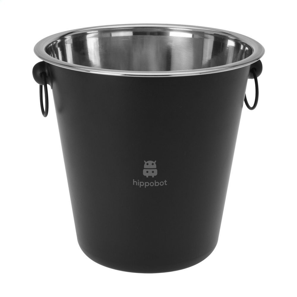 Logo trade promotional gifts picture of: CoolBlack Champagne Bucket