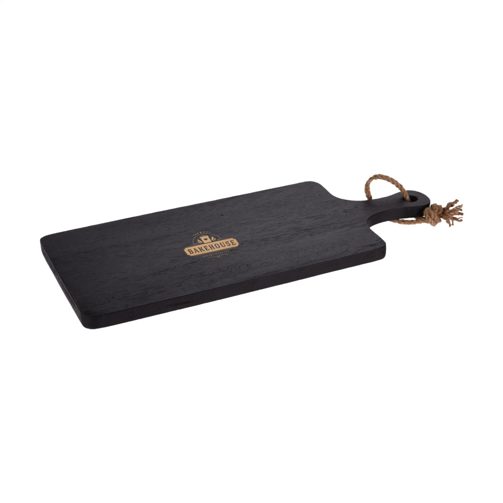 Logotrade corporate gift image of: Black Board Rubberwood cutting board