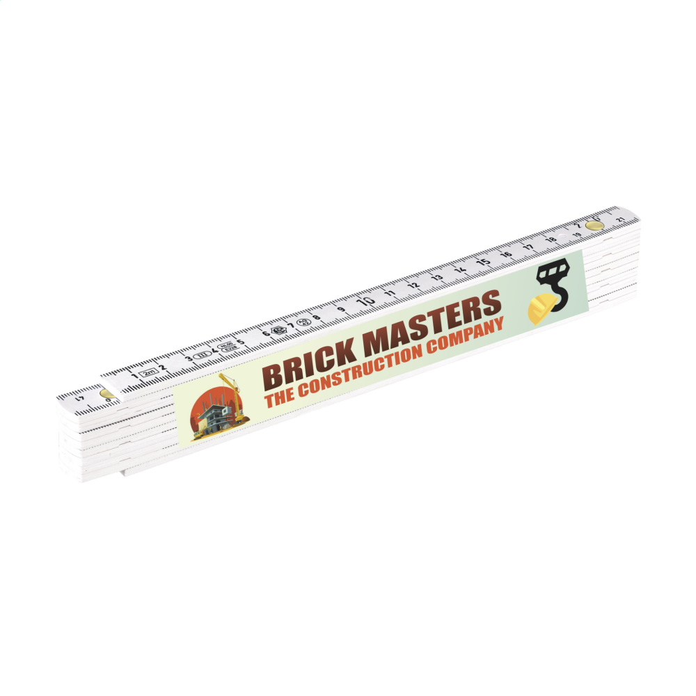 Logo trade promotional items picture of: Metric folding ruler