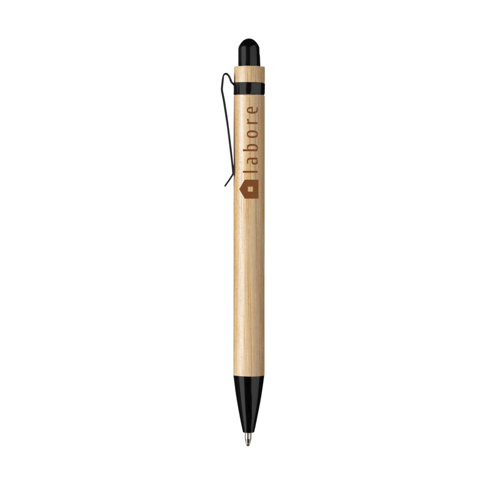 Logo trade corporate gifts image of: Boston Bamboo pen