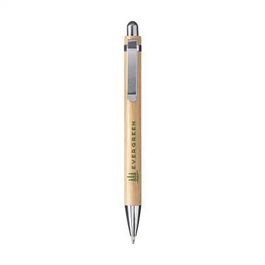 Logo trade business gifts image of: Boston Bamboo pen