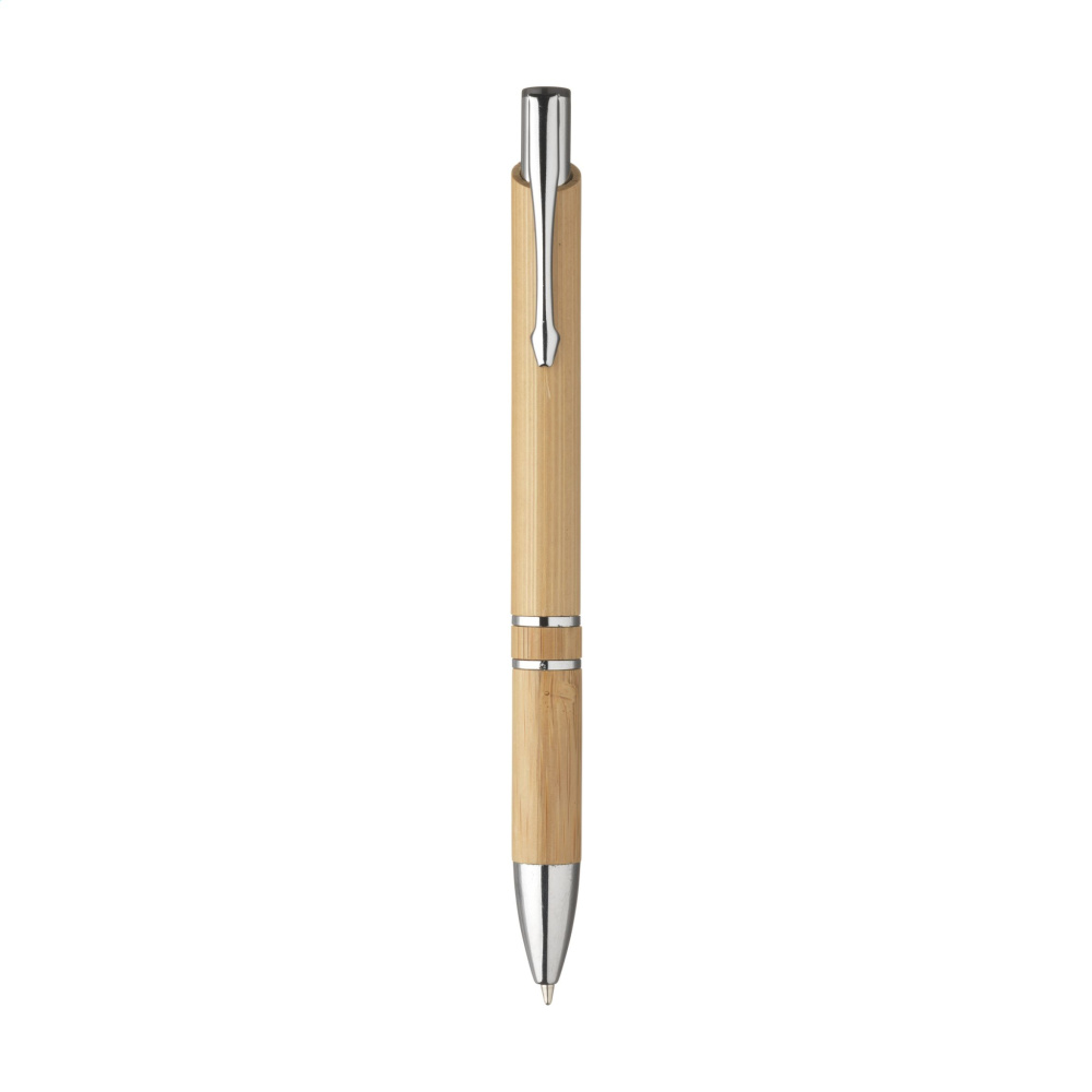 Logo trade promotional item photo of: Ebony Bamboo pen