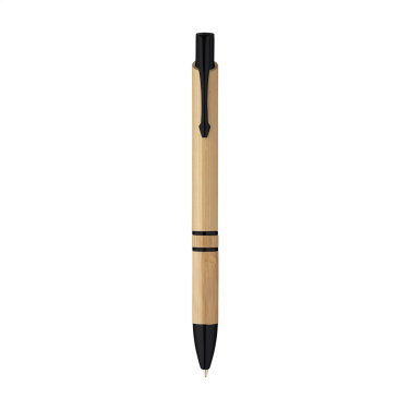 Logo trade promotional giveaways image of: Ebony Bamboo pen