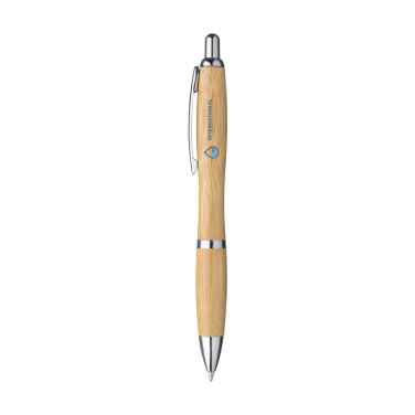 Logo trade promotional products image of: Athos Bamboo pen