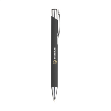 Logo trade promotional items picture of: Ebony Soft Touch pen