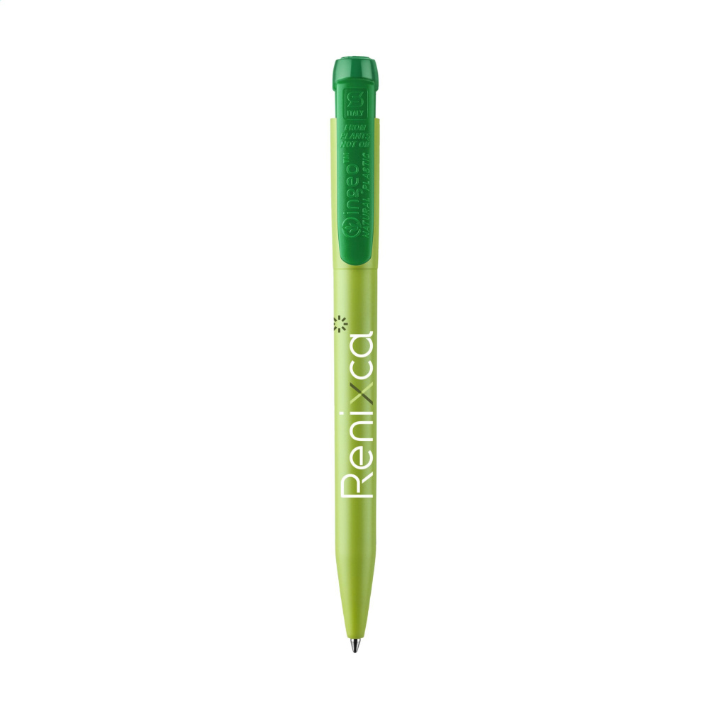 Logo trade promotional merchandise image of: Stilolinea Ingeo Pen Green Office