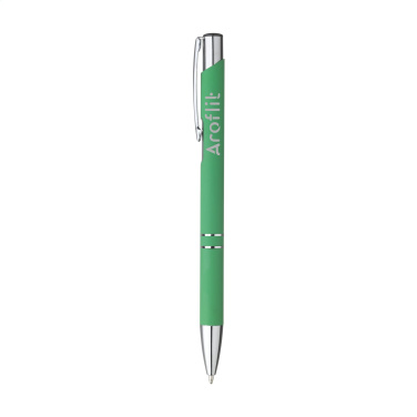 Logo trade promotional items picture of: Ebony Soft Touch Accent pen