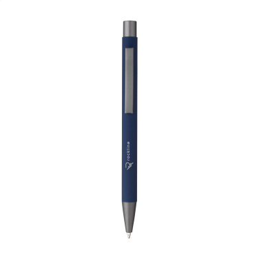 Logo trade promotional gift photo of: Brady Soft Touch Recycled Alu pens