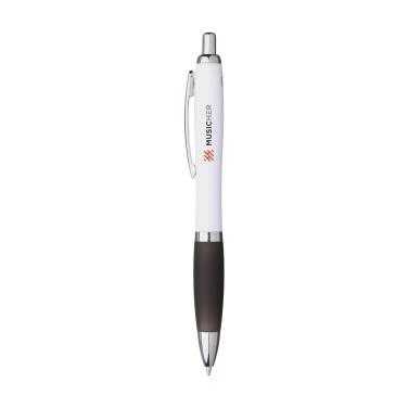 Logo trade corporate gifts image of: Athos Trans GRS Recycled ABS pen