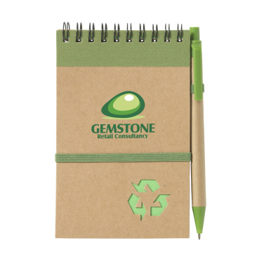 Logo trade promotional merchandise photo of: RecycleNote-M Paper notebook