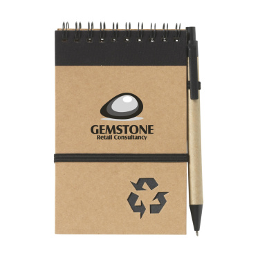 Logo trade promotional merchandise image of: RecycleNote-M Paper notebook