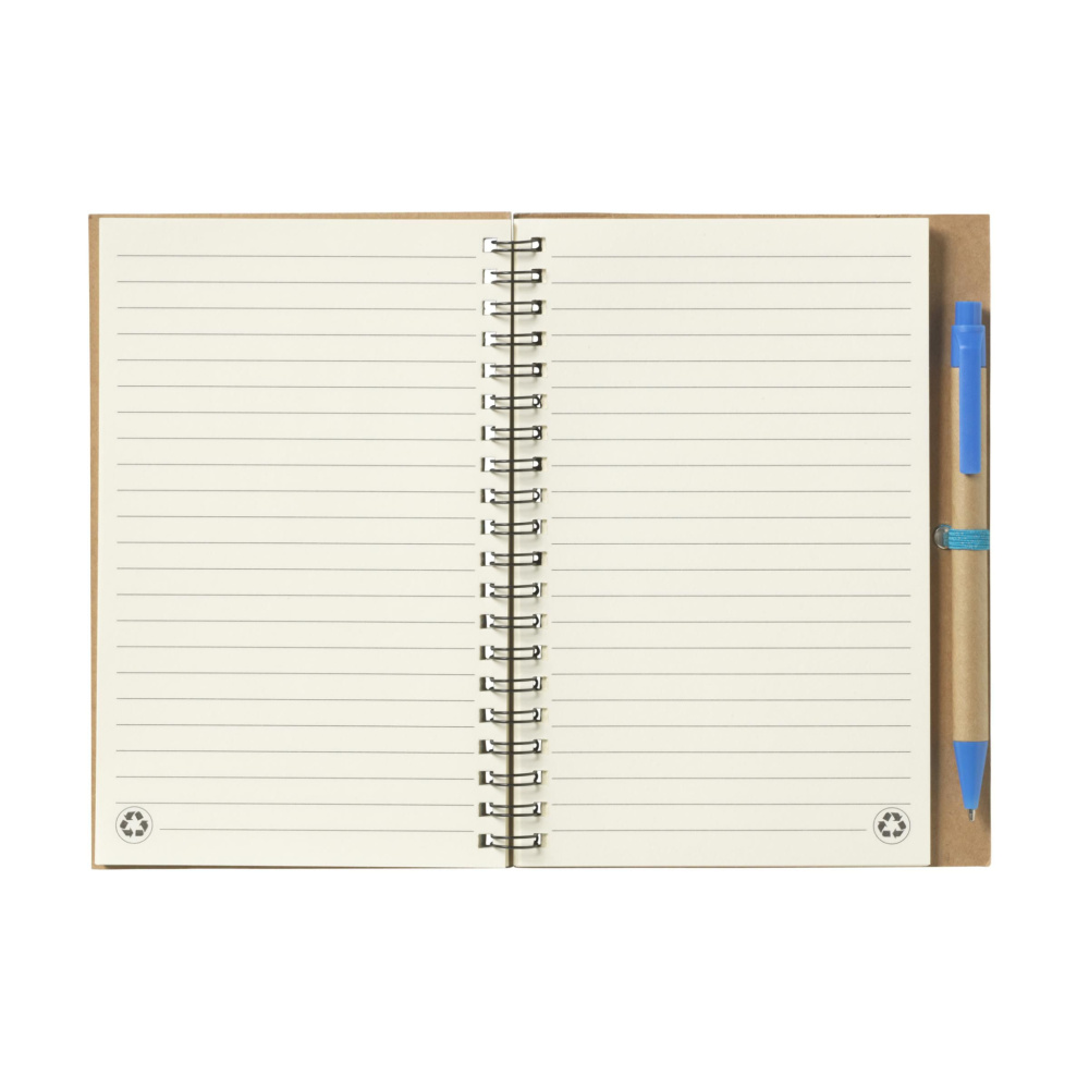 Logo trade promotional giveaways image of: Recycle Note-L Paper notebook