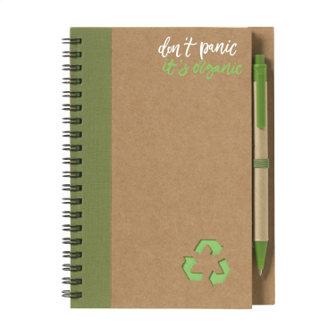 Logo trade business gifts image of: Recycle Note-L Paper notebook