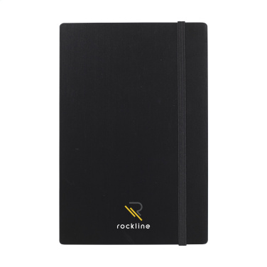 Logotrade promotional item picture of: Bamboo Journal Naked Spine Paper Notebook Black A5