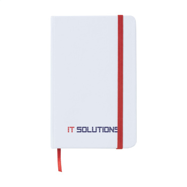 Logo trade promotional giveaways image of: WhiteNote A6 Paper notebook