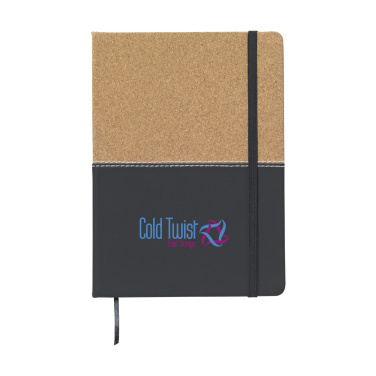 Logo trade business gift photo of: Journal Cork Paper Notebook