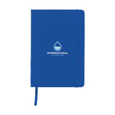 Logo trade promotional merchandise picture of: BudgetNote A5 Blanc Paper notebook