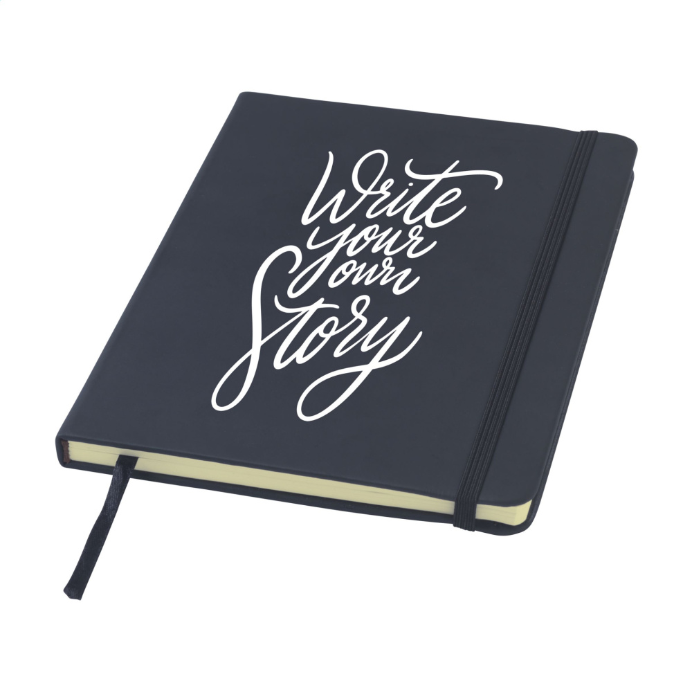 Logotrade promotional product image of: BudgetNote A5 Lines Paper Notebook