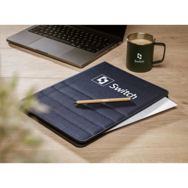 Logo trade promotional merchandise image of: Quincy Portfolio RPET A4 document folder