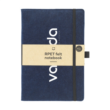 Logo trade promotional merchandise photo of: Felty GRS RPET Paper Notebook A5