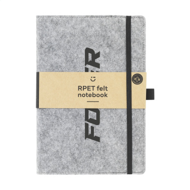 Logotrade promotional products photo of: Felty GRS RPET Paper Notebook A5