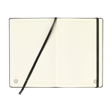 Logotrade promotional merchandise photo of: Montana Recycled Leather Paper Notebook A5